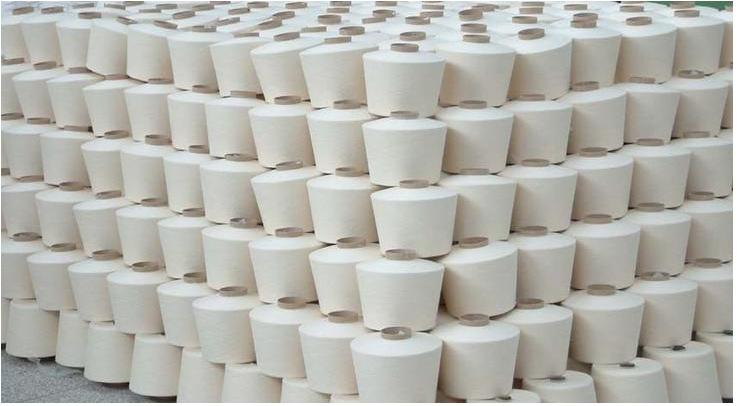 供應廠家直銷40s/1腈棉混紡紗線(a50/c50)本白 高